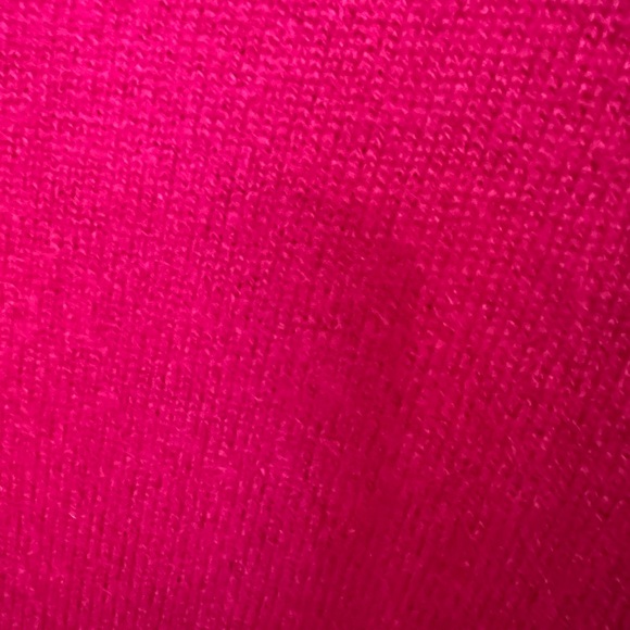 Lands' End Cashmere Women's Vibrant Pink Cardigan - Picture 4 of 5